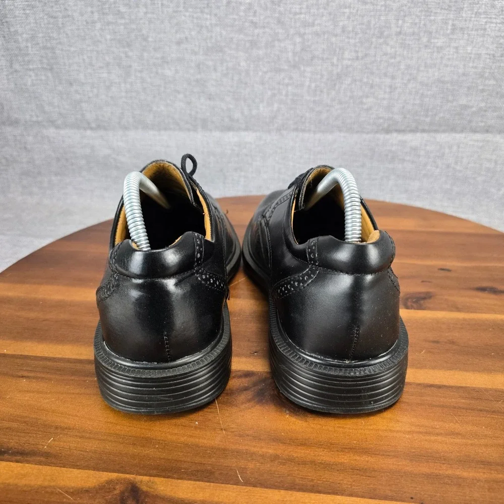 Croft & Barrow Mens Hoffman Black Leather Wingtip Oxford Dress Shoes Size 8 M